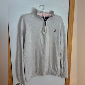 Men's unisexPolo Quarter-Zip Sweater size M